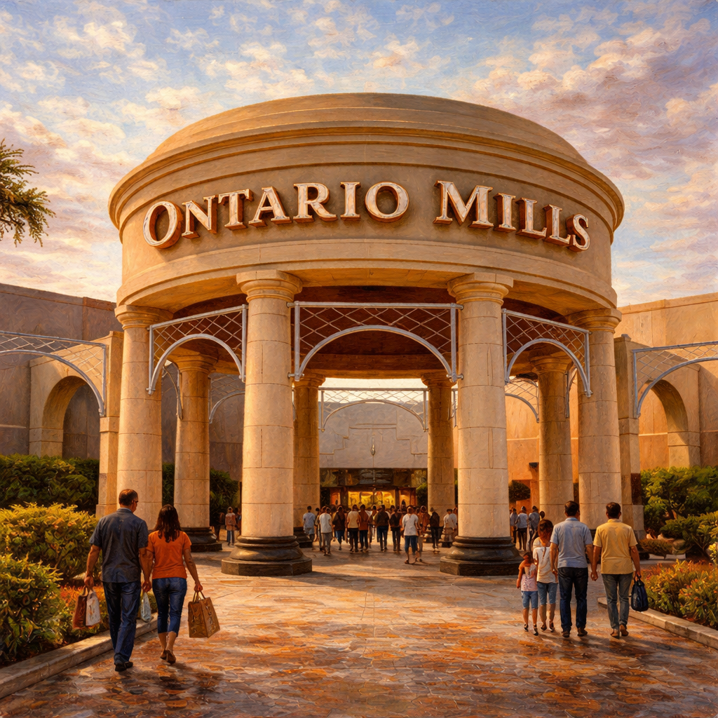 Large modern shopping mall interior